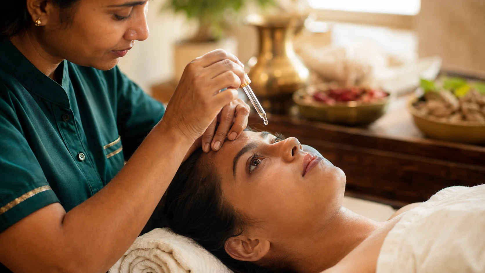 Ayurvedic eye care treatment
